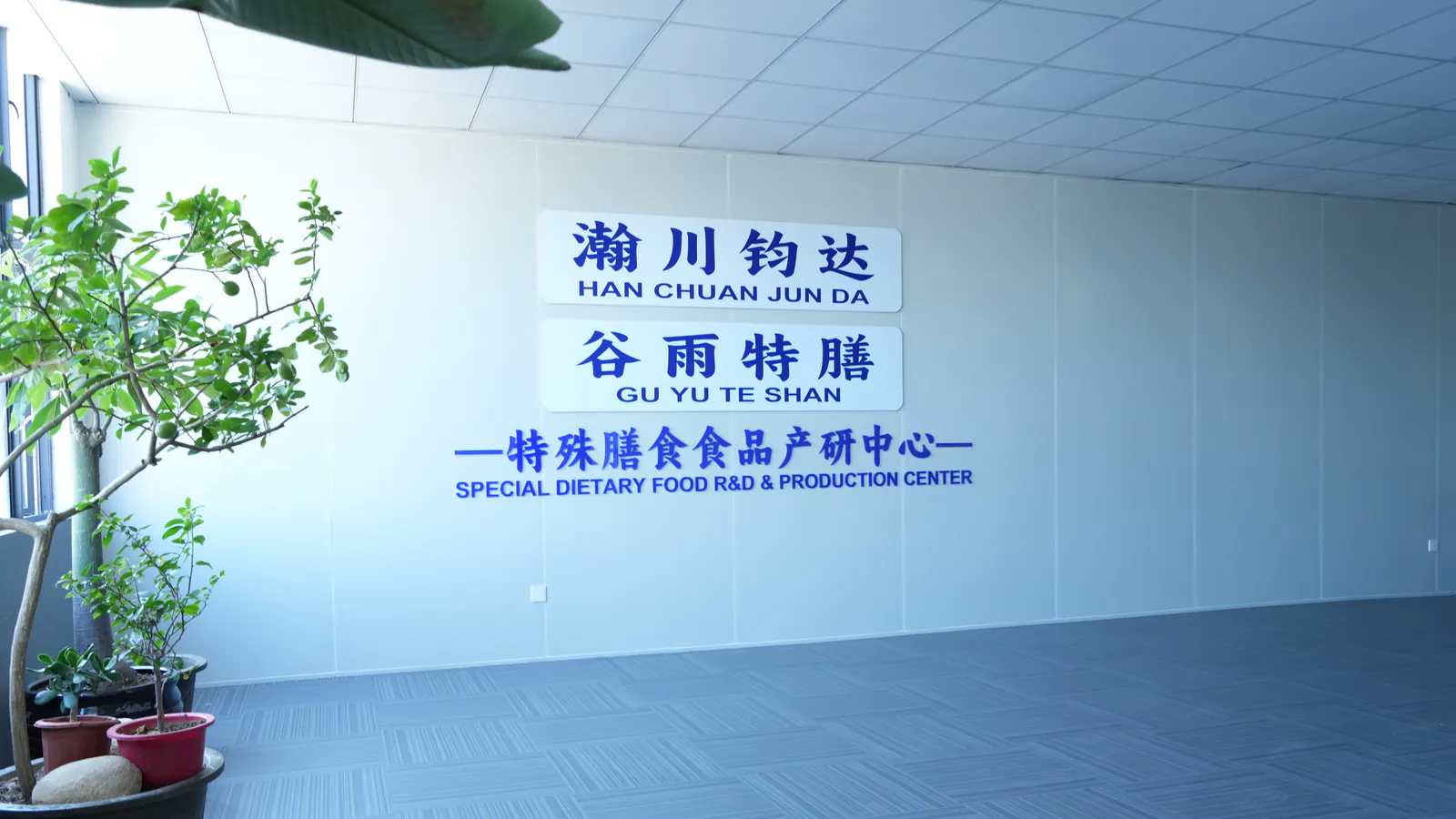 瀚川钧达工厂接待区品牌墙